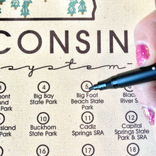 Load image into Gallery viewer, Checklist- Wisconsin State Parks (map)