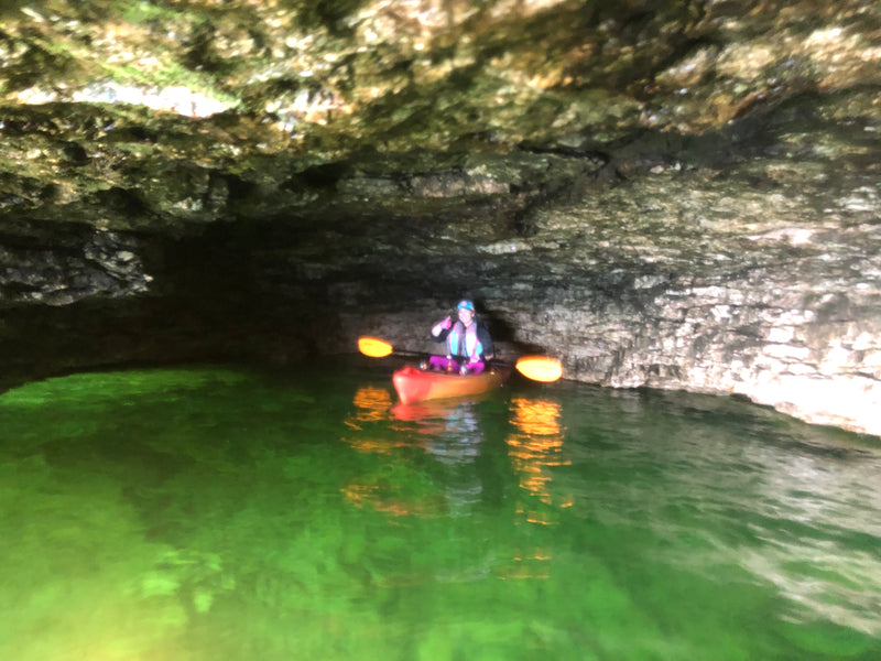 Kayaking in Caves! A Must-Do In Door County!
