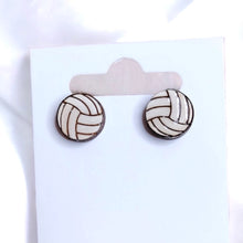 Load image into Gallery viewer, Earring Stud- Volleyball