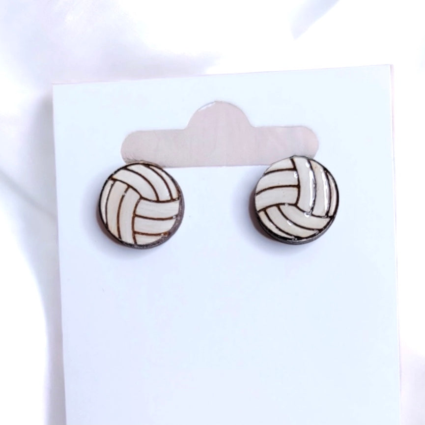 Earring Stud- Volleyball