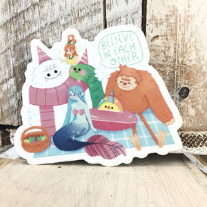 Sticker- Believe In Yourself (Mythical Creatures)