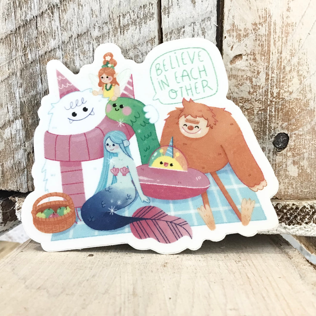 Sticker- Believe In Yourself (Mythical Creatures)