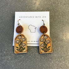 Load image into Gallery viewer, Wood Earrings - Day of the Dead/Halloween