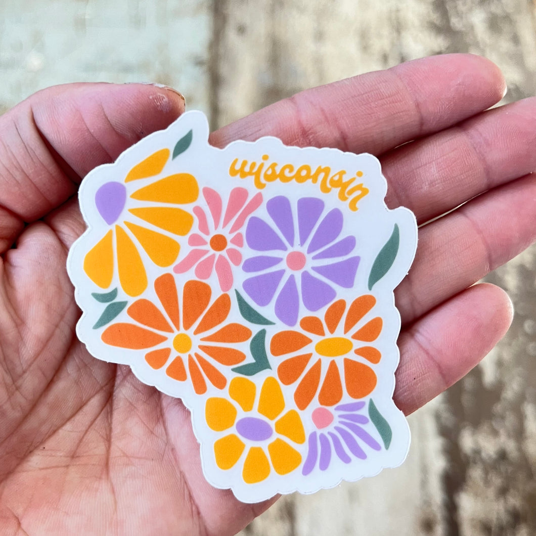 Sticker- Wisconsin Flowers