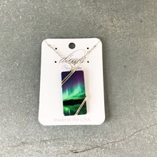 Load image into Gallery viewer, Large Northern Lights Pendant/Rectangle
