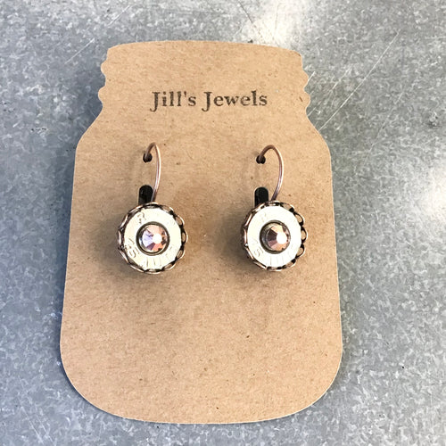 Bullet Earrings - w/copper colored center