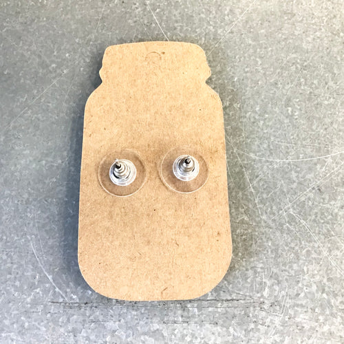 Bullet Earrings - silver studs