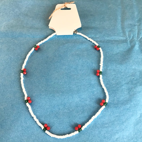 Necklace - cherry beads