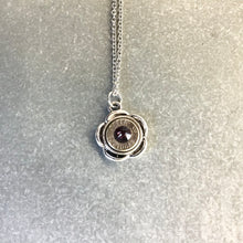 Load image into Gallery viewer, Bullet Necklace- Small Flower, purple