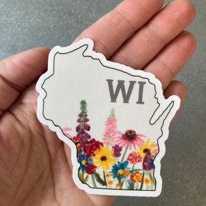 Sticker- Wisconsin (Wild Flowers)