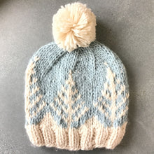 Load image into Gallery viewer, (Beanie Hat - Blue Trees