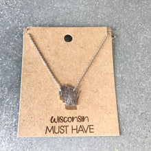 Load image into Gallery viewer, Necklace - Wisconsin (silver)