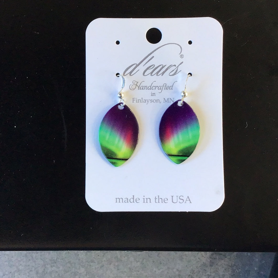 Norther Lights Earrings Cats Eye shaped