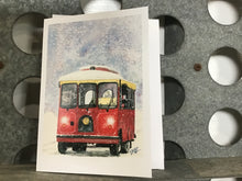 Load image into Gallery viewer, Winter Trolley Greeting Card Box