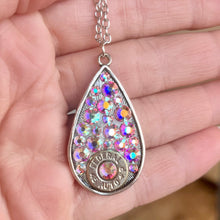 Load image into Gallery viewer, Bullet Necklace-  Large Pink Teardrop