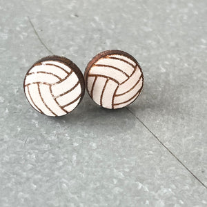 Earring Stud- Volleyball