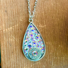 Load image into Gallery viewer, Bullet Necklace-  Large Pink Teardrop