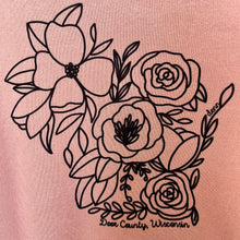 Load image into Gallery viewer, Sweatshirt- Floral Wisconsin (dusty rose)