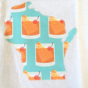 PG- Old Fashioned WI Towel: Blue