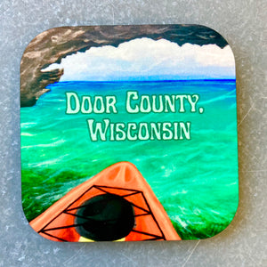 Kayak Magnet -  Door County, Bold