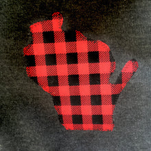 Load image into Gallery viewer, PG: Hoodie- Wisconsin: Buffalo Plaid Zip