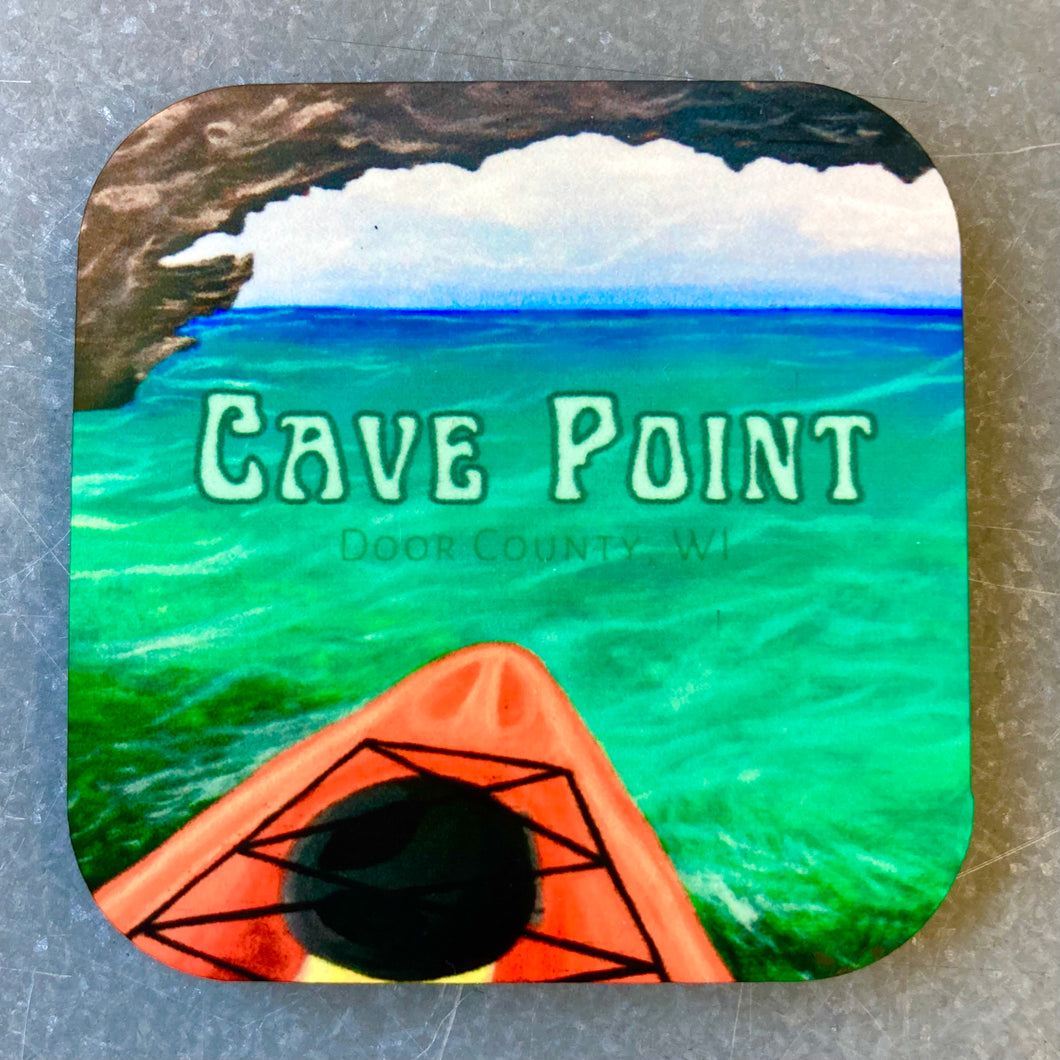 Kayak Magnet -  Cave Point