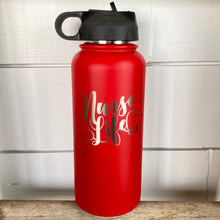 Load image into Gallery viewer, Water Bottle- Nurse Life, Red