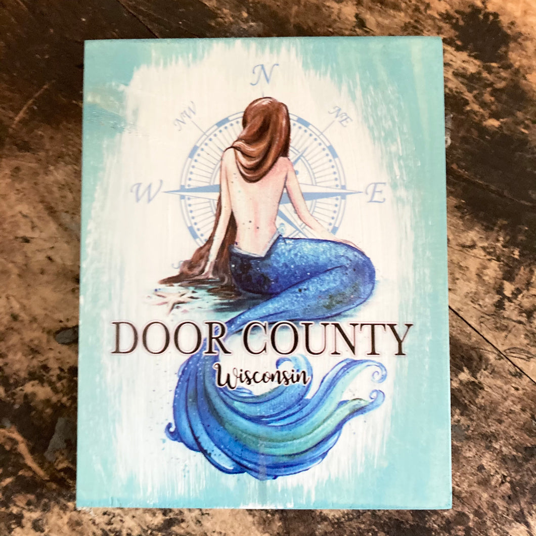 Door County Mermaid Sign