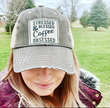 Load image into Gallery viewer, Hat- Stressed, Blessed, Coffee