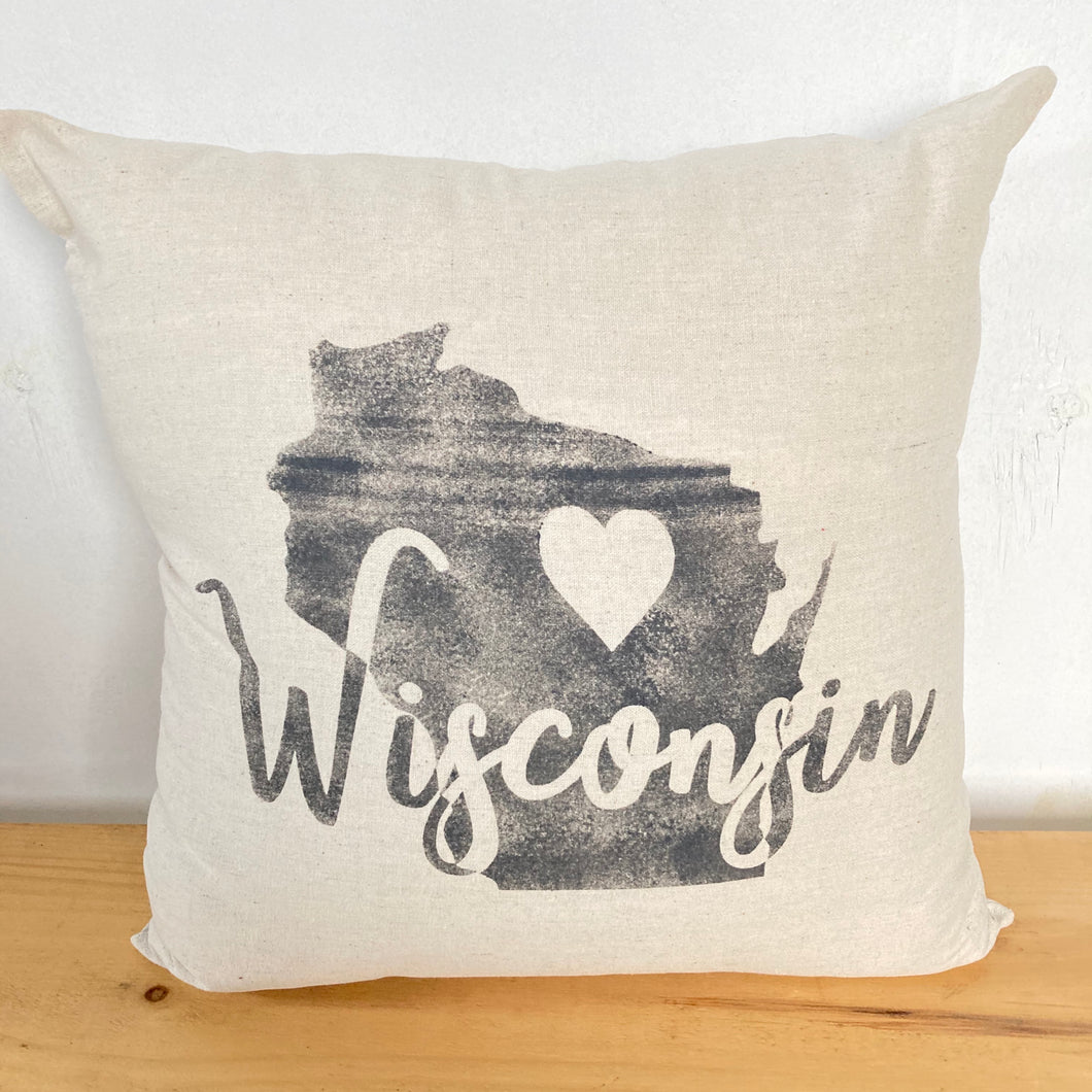 Pillow- Wisconsin Bold
