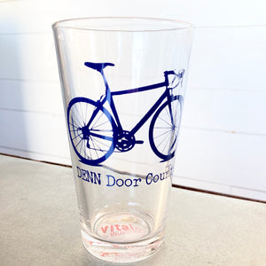 DENN Bicycle Pint Glass- Navy
