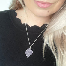Load image into Gallery viewer, GS-Beach Glass Necklace, Purple