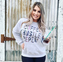 Load image into Gallery viewer, Coffee Hustle Repeat Sweatshirt