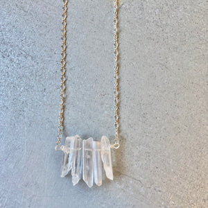 GS- Crystal Necklace,  Quartz