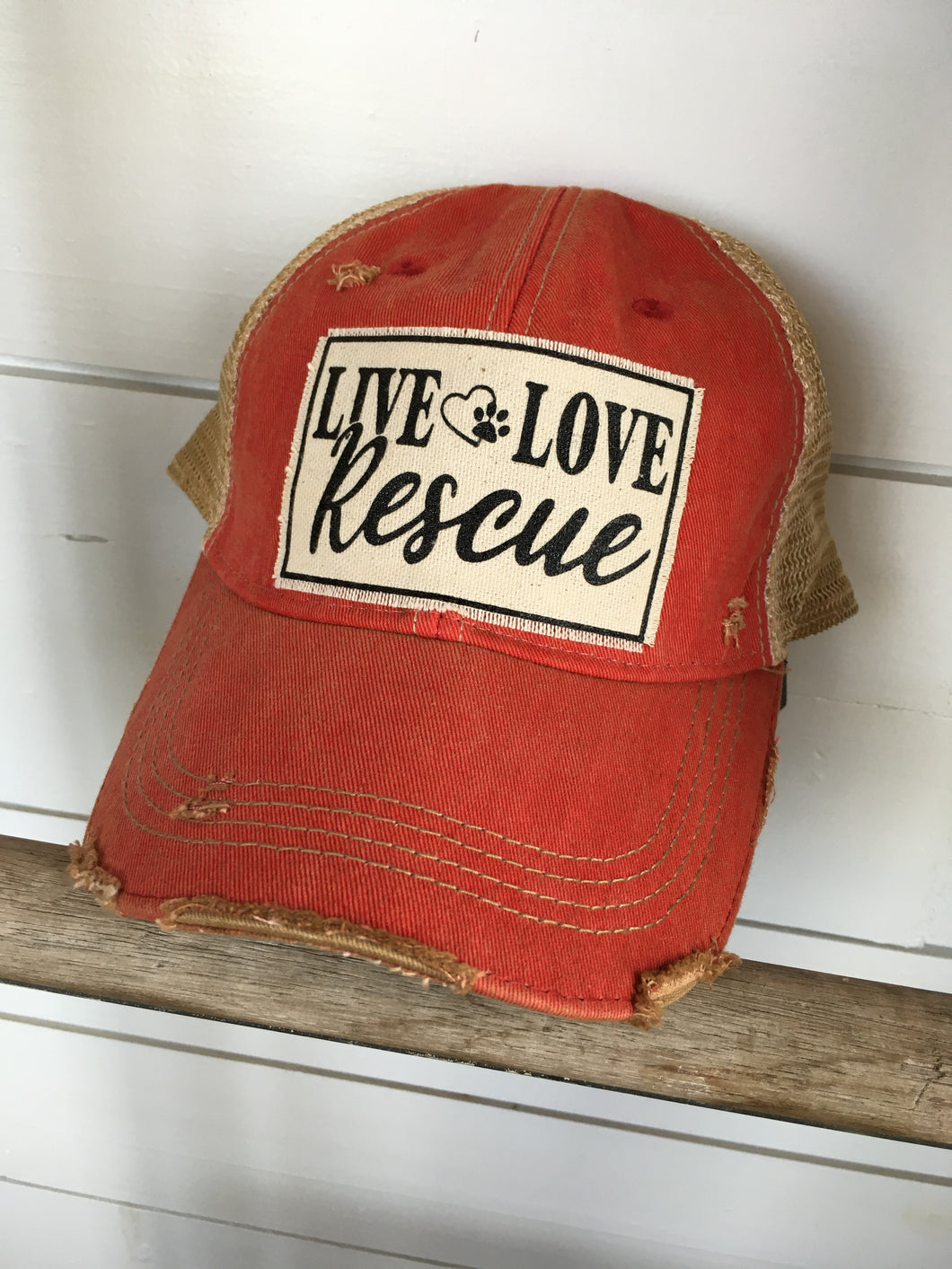 Hat- Live, Love, Rescue