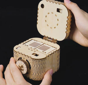 Camera Wood 3D Puzzle- Locking Box