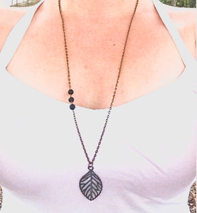 Diffusing Necklace- Leaf