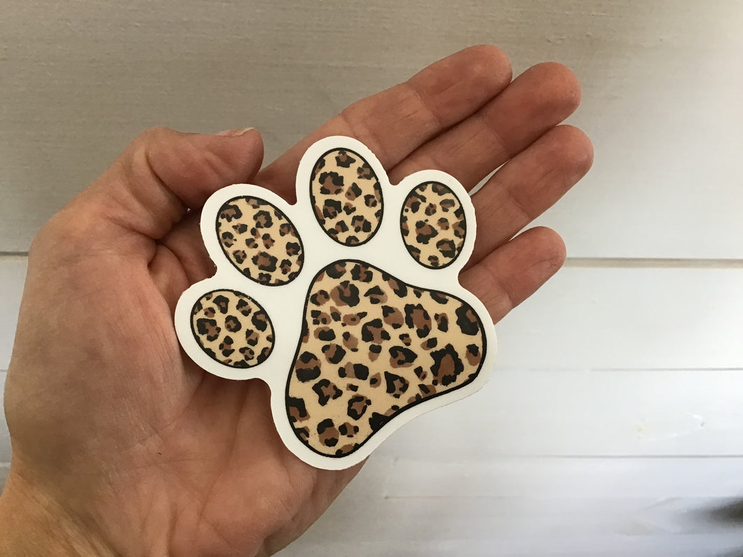 Sticker- Cheetah Paw Print