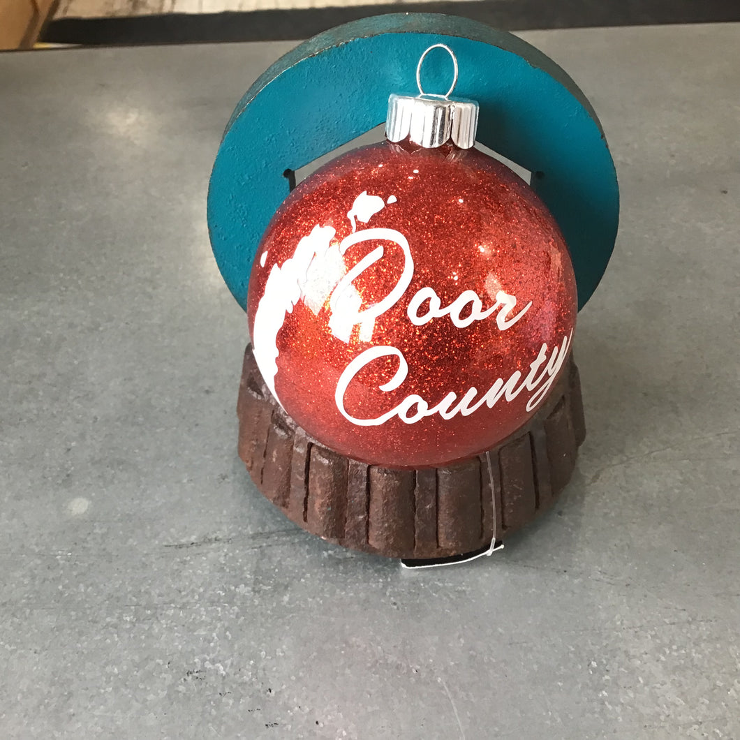 Ornament Door County Peninsula Red