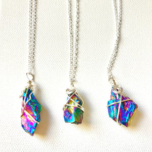 Necklace-Rainbow Hematite
