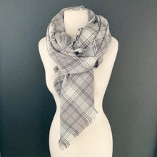 Load image into Gallery viewer, Blanket Scarf- Gray