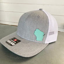 Load image into Gallery viewer, Hat- WI Leather, Teal