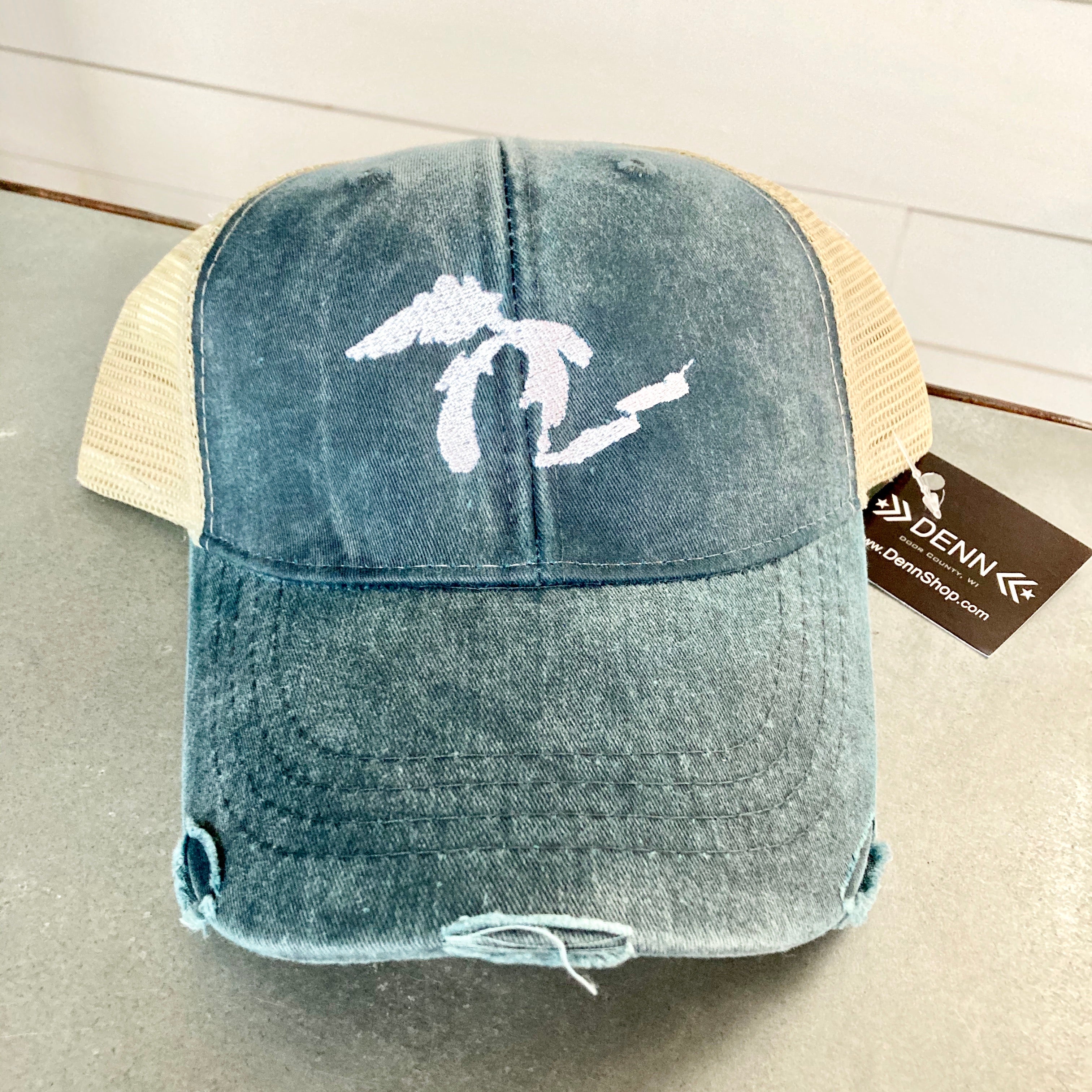 Lake Erie Tan/Blue Dad Hat