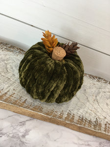 Velvet Yarn Pumpkin - Olive