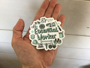 Sticker- Essential Worker