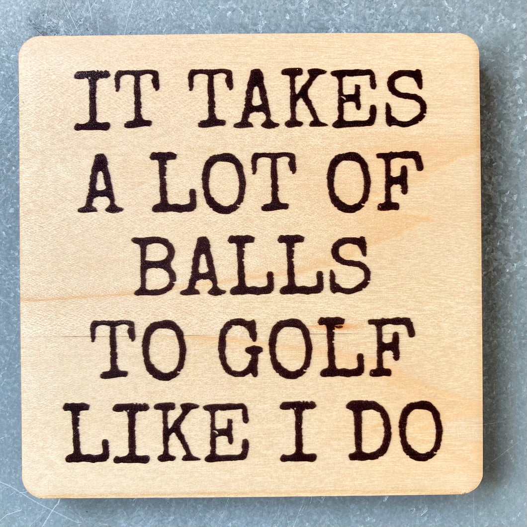 Coaster- Golf Balls