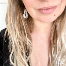 Load image into Gallery viewer, Earring- Leather Knot, Tan