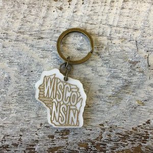 Keychain Gold WI